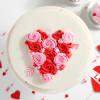 Buy Rose Hearts Valentine Cake (2Kg)