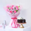 Gift Roses and Cake Gift Hamper
