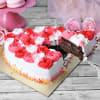 Shop Roses Aplenty Fresh Cream Valentine Cake (1 kg)