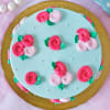 Gift Roses & Pearls Chocolate Cake (Half Kg)