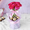 Gift Roses & Premium Chocolate Arrangement