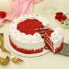 Shop Rosy Red Velvet Cream Cake  (1 kg)