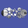 Buy Round Acrylic Wall Mirror - Assorted - Set Of 11