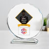 Round Crystal with Stand - Customized with Logo, Name and Image Online
