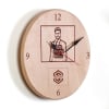 Buy Round Wooden Wall Clock - Customized with Logo & Image