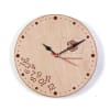 Gift Round Wooden Wall Clock - Customized with Logo & Message