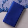 Buy Royal Blue Embroidered Cotton Slub Dress Material