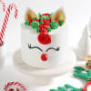 Gift Rudolph Reindeer Semi Fondant Cake (3 kg)