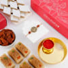 Rudraksh And Ganesha Rakhi Hamper Online