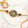 Rudraksh Beads And Ganesha Rakhi Online