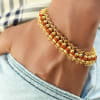 Rudraksh Men's Gold Polish Bracelet Online