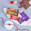 Rudraksh Rakhi With Assorted Chocolates Online