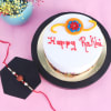Rudraksh Rakhi With Butterscotch Cake (Half kg) Online