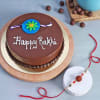 Rudraksh Rakhi With Chocolate Cake (Half kg) Online