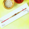 Vidhyasagar Enterprises Rudraksh Rakhi Set - Combo Of 3 With Roli & Chawal, Crystal & Amber Beads, Free Size