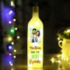 Shop Rudraksh Rakhi with Personalized LED Bottle