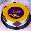Buy Rudraksh Rakhi With Rakshabandhan Poster Cake (Half kg)