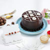 Gift Rudraksha Rakhi And Bro Cake Combo