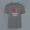 Ruffty Crew Neck Cotton T-shirt for Men (Grey) Online