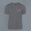 Ruffty Crew Neck Cotton T-shirt for Men (Grey) Online