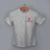 Shop Ruffty Crew Neck Cotton T-shirt for Men (Grey Melange)