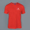 Ruffty Crew Neck Cotton T-shirt for Men (Red) Online