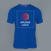 Ruffty Crew Neck Cotton T-shirt for Men (Royal Blue) Online