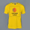 Ruffty Crew Neck Cotton T-shirt for Men (Sunflower) Online