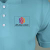 Gift Ruffty Solids Cotton Polo T-shirt for Men (Aqua Blue)