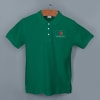 Shop Ruffty Solids Cotton Polo T-shirt for Men (Forest Green)
