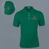 Ruffty Solids Cotton Polo T-shirt for Men (Forest Green) Online