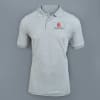 Ruffty Solids Cotton Polo T-shirt for Men (Grey Melange) Online