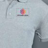 Buy Ruffty Solids Cotton Polo T-shirt for Men (Grey Melange)