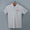 Shop Ruffty Solids Cotton Polo T-shirt for Men (Grey Melange)