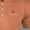 Gift Ruffty Solids Cotton Polo T-shirt for Men (Peach)