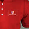 Gift Ruffty Solids Cotton Polo T-shirt for Men (Red)