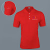 Ruffty Solids Cotton Polo T-shirt for Men (Red) Online