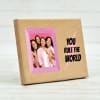 Gift Rule The World Personalized Wooden Photo Frame