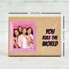 Shop Rule The World Personalized Wooden Photo Frame