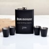 Rumologist Personalized Hip Flask And Shot Glasses Set Online