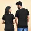 Shop Running to Each Other Black T-Shirts for Couples