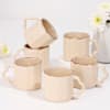 Buy Rustic Charm Beige Mugs-Set Of 6