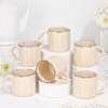 Rustic Charm Beige Mugs-Set Of 6 Online