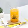 Shop Sabr Shukr Tawakkul - Personalized Can Glass With Straw