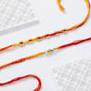 Buy Sacred Knots Rudraksha And Om Rakhis - Set Of 5