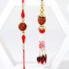 Gift Sacred Rudraksh Bhaiya Bhabhi Rakhi