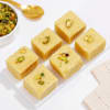Buy Sacred Rudraksha Rakhi And Soan Papdi Combo