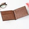 Shop Saffiano Leather Personalized Wallet And Cardholder Set - Dark Tan