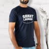 Gift Sakht Launda Half Sleeve Men's T-Shirt - Navy Blue