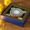 Buy Sanganeri Wooden Block Designer Tea Light Holder with 5 Tea Light Candles